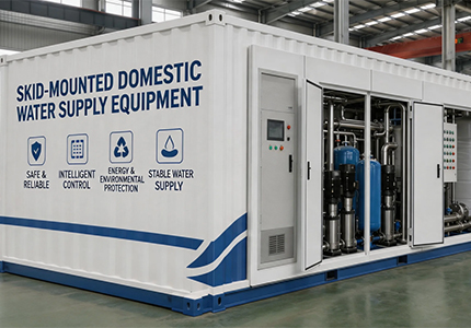 Modular potable water treatment plant for decentralized drinking water production