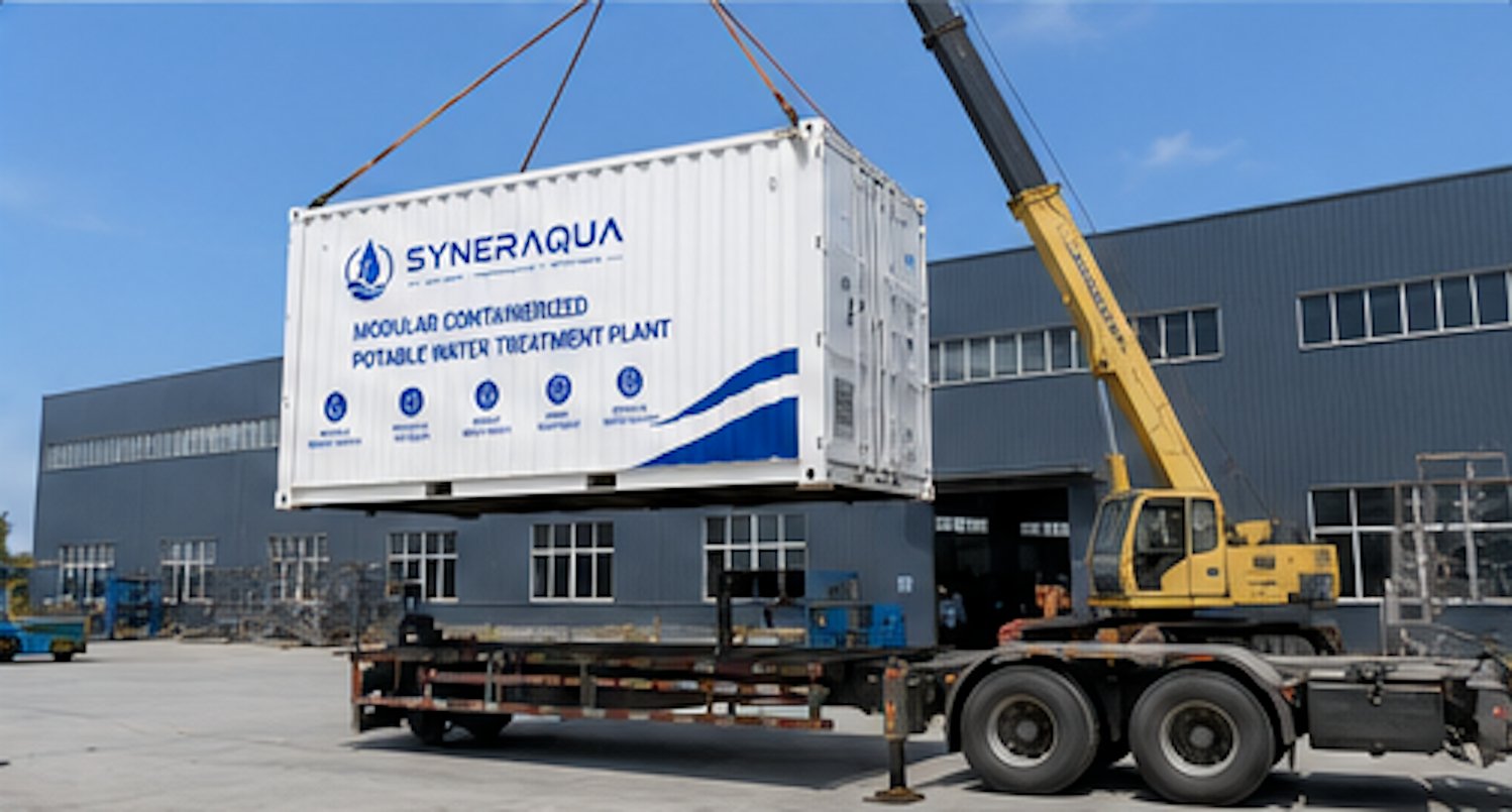 Sistem instalasi air minum tercontainer modular lengkap